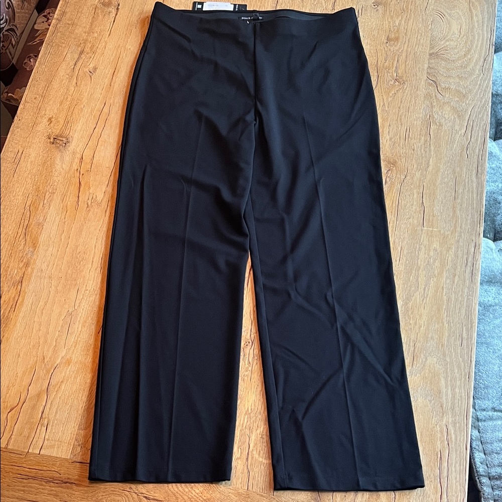 NWT black pull on pants by Peace of Cloth - XL